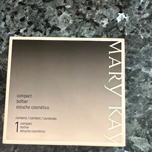 Mary Kay Compact Cosmetic Case - Elegant Black and Purple